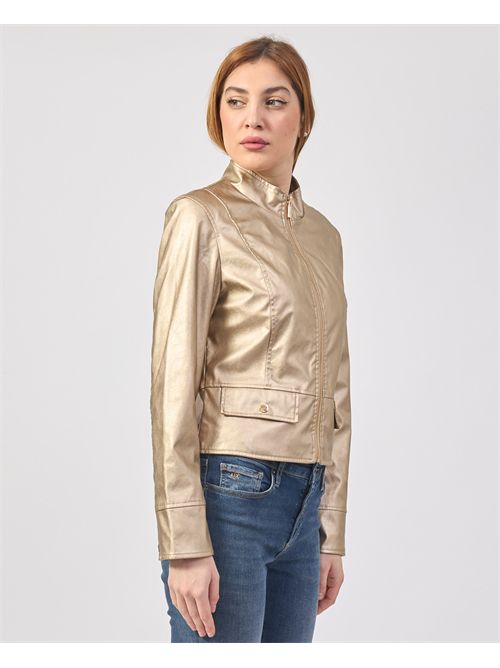 Yes Zee Gold Jacket with Logo on Sleeve YES ZEE | J428-YB000340